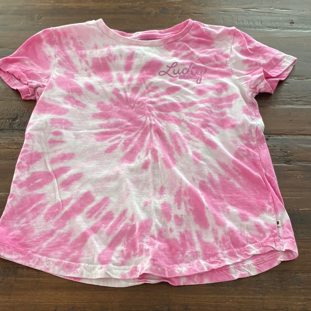 GIRLS Lucky Brand tie dye tee- XL (14-16) LIKE NEW!